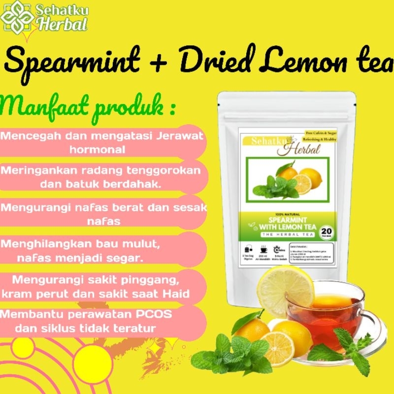 

spearmint with Lemon tea isi 30 tea bag