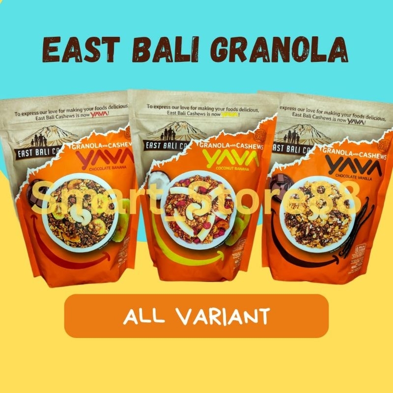 

YAVA EAST BALI GRANOLA WITH CASHEWS 400GR