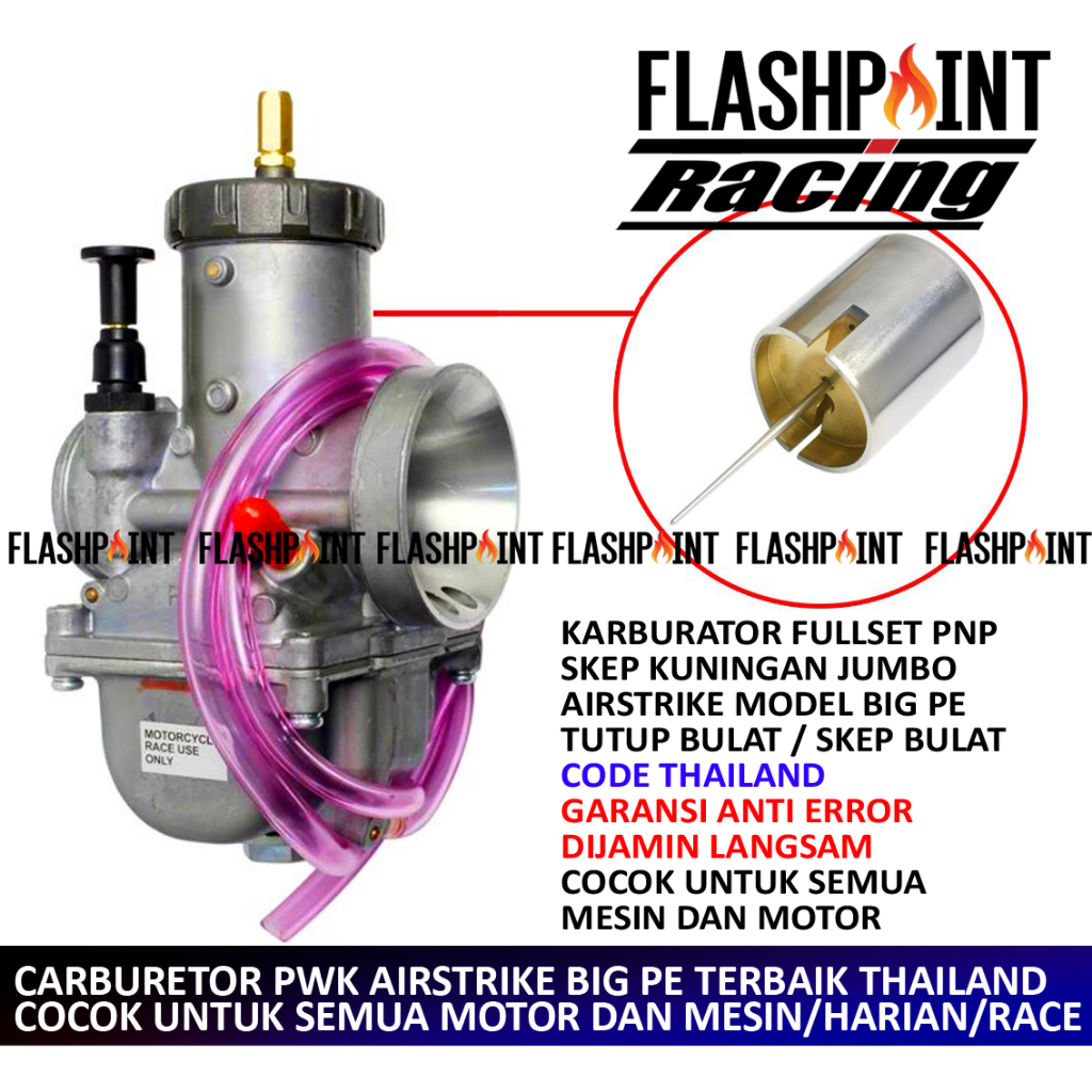 (BISA COD) KARBURATOR AIRSTRIKE MODEL PE 32 34 36 38 40 42 PE BESAR AIR STRIKE KARBU SKEP BULAT JUMB