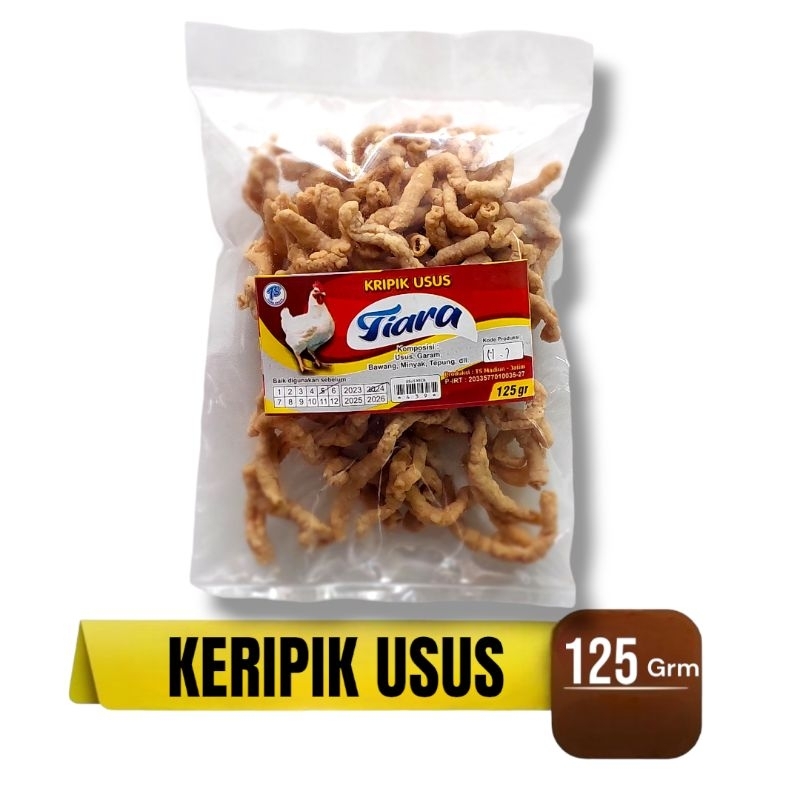 

Keripik Usus Gurih Renyah Empuk Tiara Madiun 125gr
