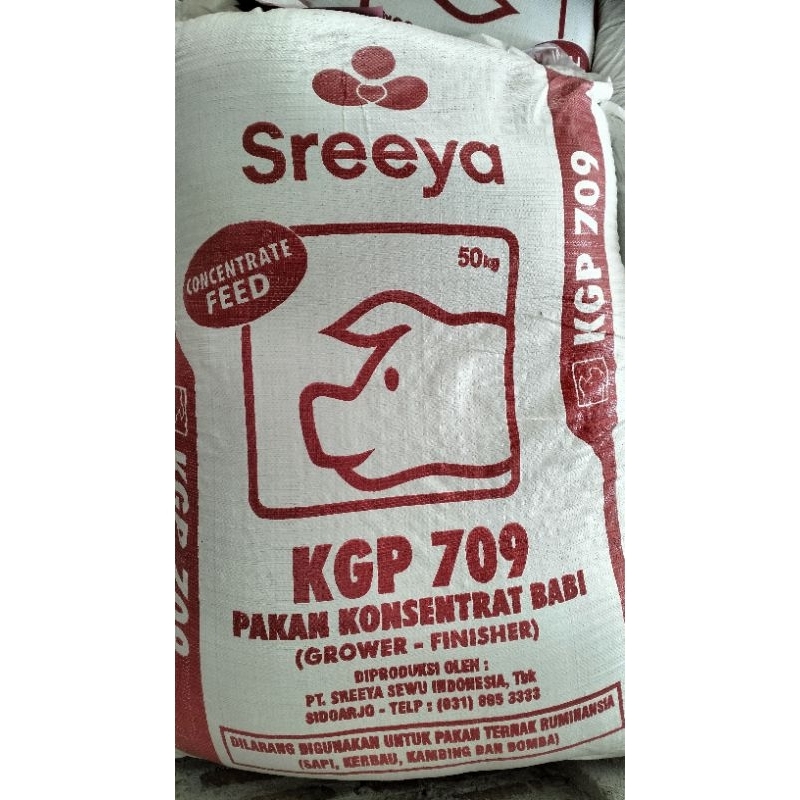 KGP 709 SREEYA Pakan Konsentrat Babi Grower Finisher Penggemuk Hewan