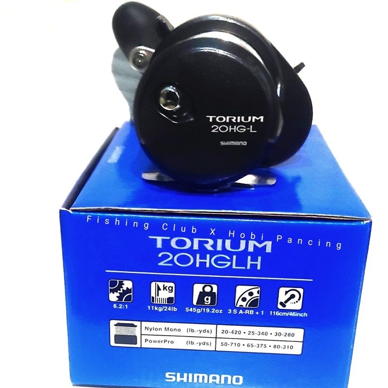 Reel Over Head Shimano Torium 20 HG LH, Handle Kiri Reel OH