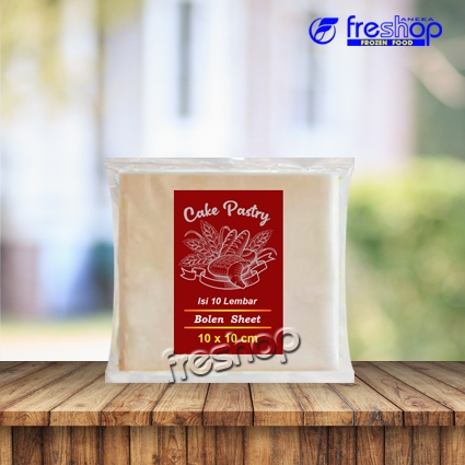 

Bolen Sheet 10 x 10 cm Isi 10 Puff Pastry