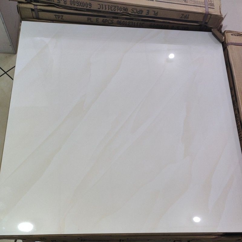 Promo Granit lantai kilap indogress mirella white GP 60x60 kw1 /dus