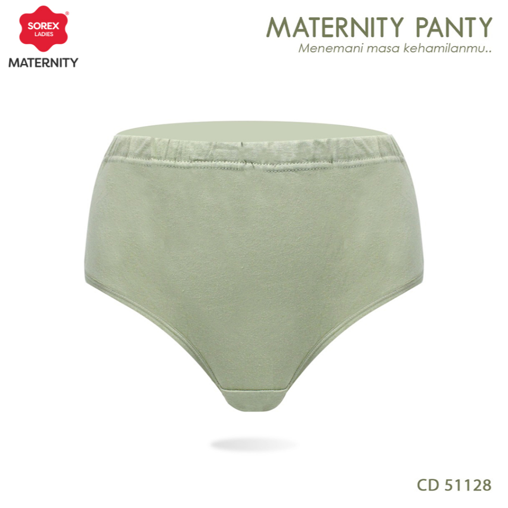 Sorex Cd Wanita Hamil Midi Katun Maternity Panty Freesize Karet Kancing CD 51128