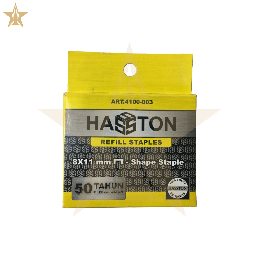 

REFILL ISI STAPLES 8mm Stapler Gun Tembak Tacker 8mm x 11mm - HASSTON PROHEX 8mm