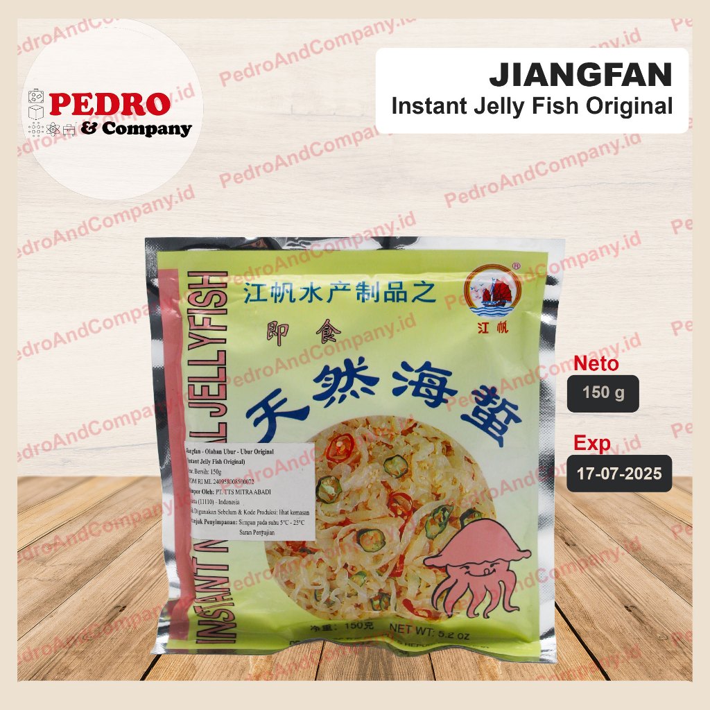 

Jiangfan instant Jelly fish ORIGINAL ubur ubu2 olahan 150 gram