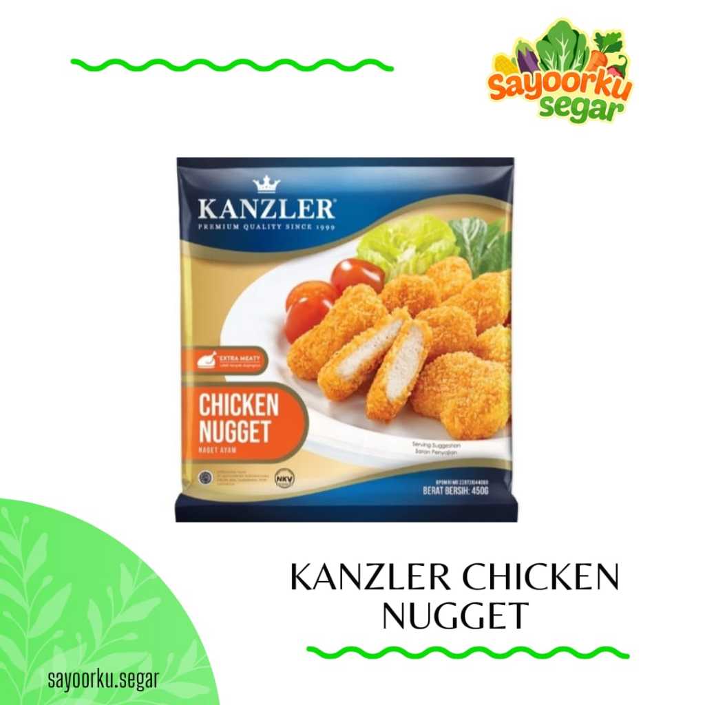 

Kanzler chicken nugget / Kanzler crispy (bubble crumb) chicken nugget 450gr