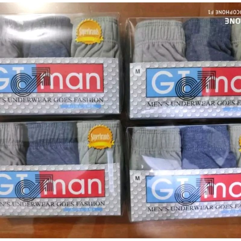 CELANA DALAM GT MAN GMX / CD GT MAN GMX / CELANA DALAM PRIA GT MAN ISI 3/ MYSTY