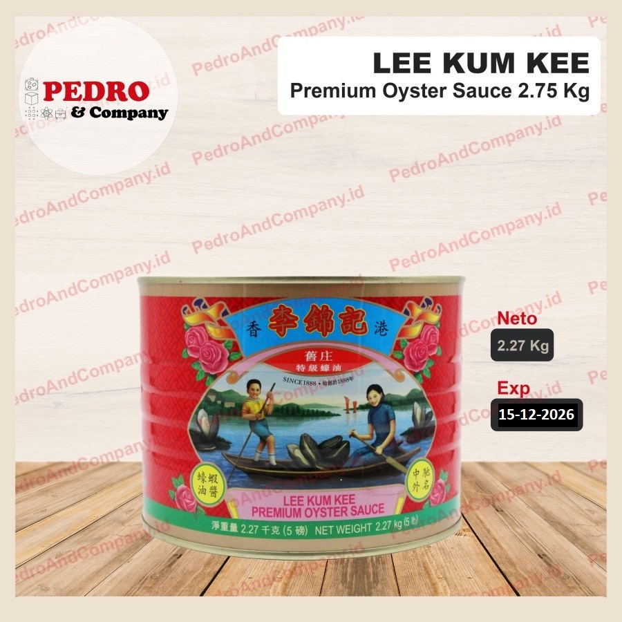 

Lee kum kee premium oyster sauce saus tiram 2.27 kg - kaleng besar LKK