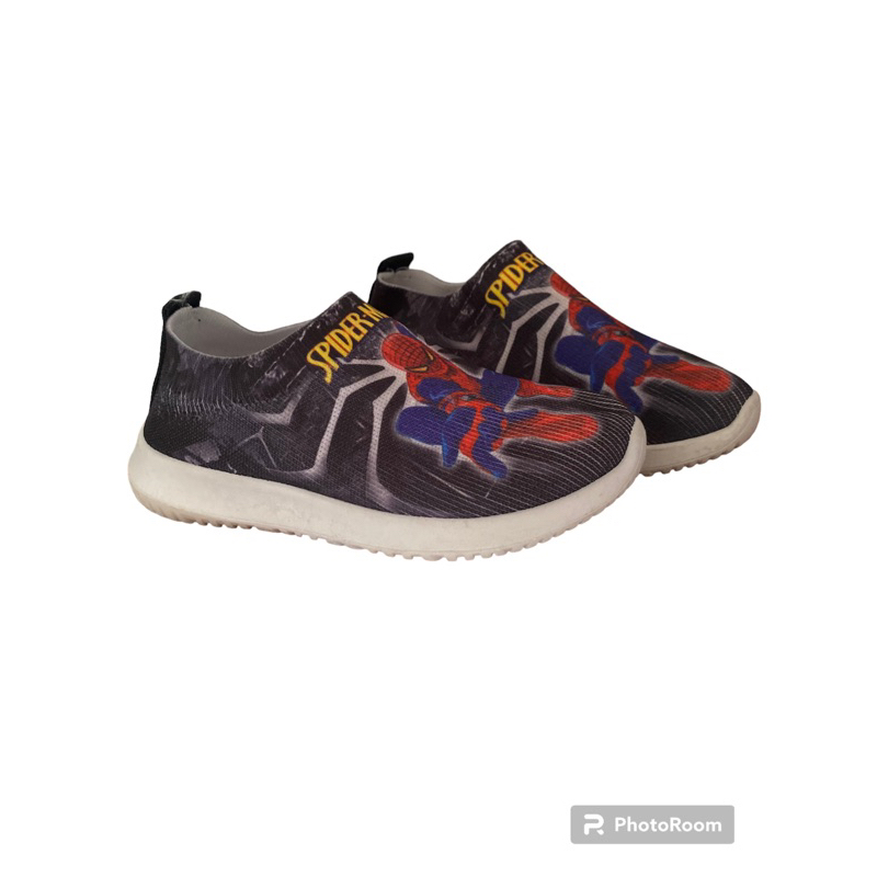 Sepatu Anak Laki Laki / Perempuan Slip On karakter Spider-Man,Mickey-Mouse-Fila