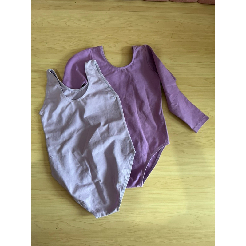 baju ballet or gym anak warna ungu 2 n 3  thn preloved