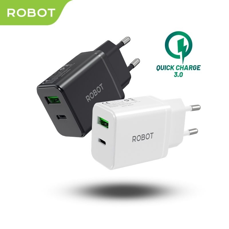 KEPALA CHARGER ROBOT RT-F5 QC3.0 20W