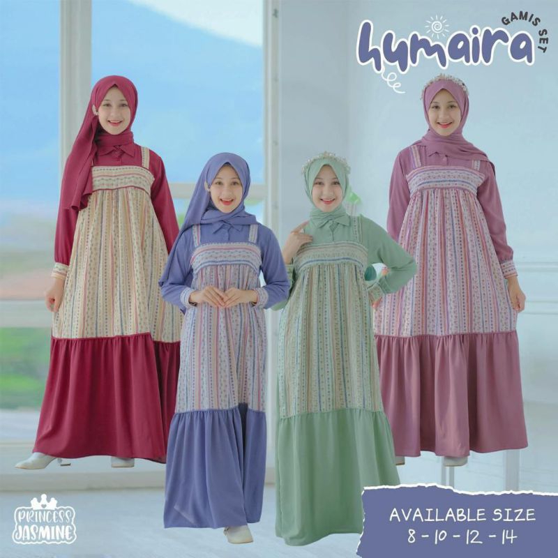 GAMIS SET KERUDUNG HUMAIRA GAMIS ANAK