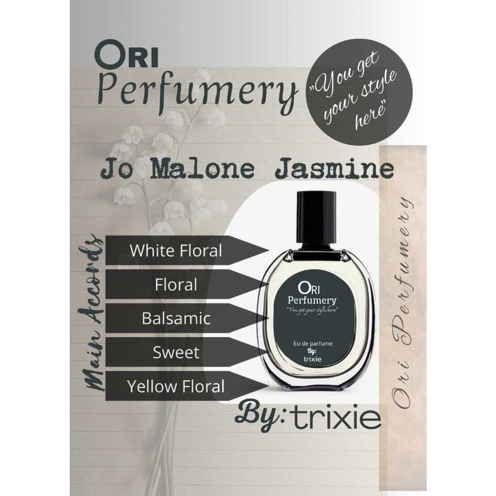 Ori Perfumery J Malone Jasmine Sambac Inspired
