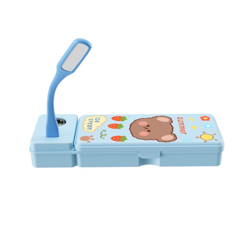 

Tempat Pensil Limited Edition Kotak Alat Tulis Multifungsi Baru Kotak Pensil Kipas Lampu Meja Kecil Kotak Penyimpanan Perlengkapan Sekolah Siswa SD dan Menengah Sederhana