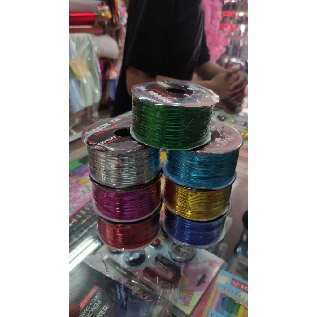 

kawat emas metalic twist paket 100 yard son / setara