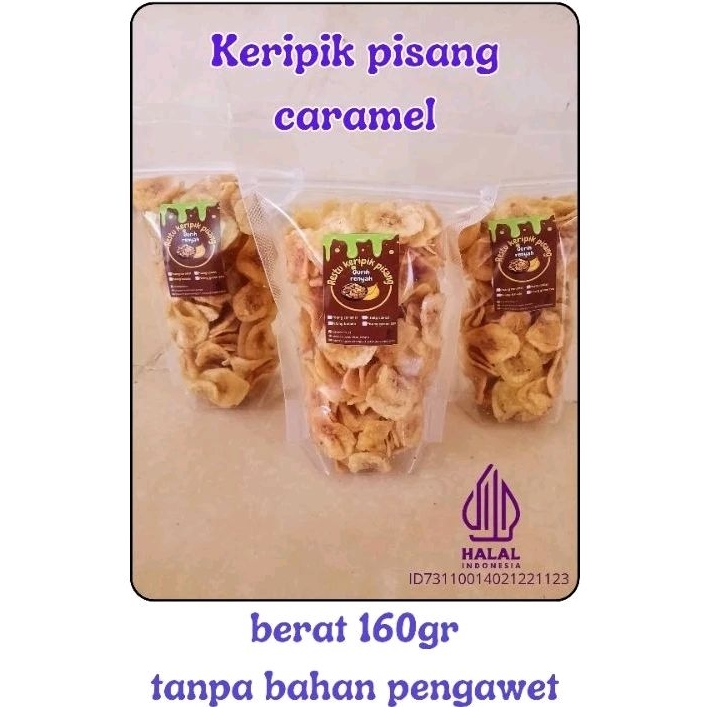 

keripik pisang caramel 170g (halal)