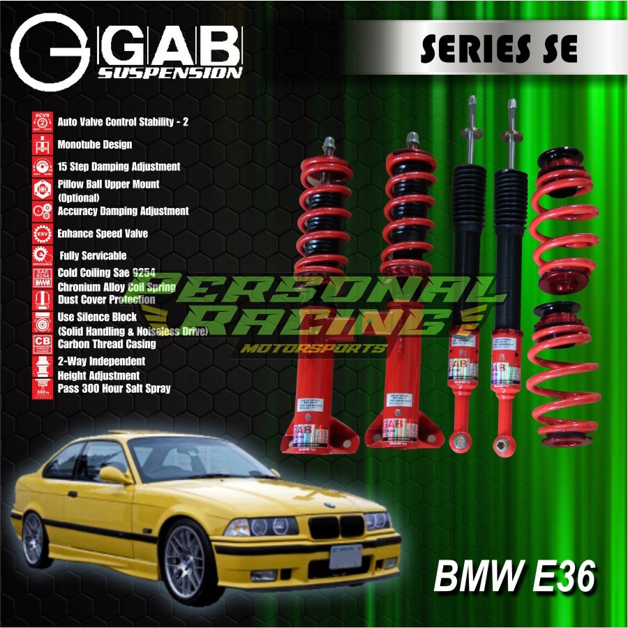 Aksesoris Suspensi Per Coilover GAB SE(street enhanced) Series BMW E36