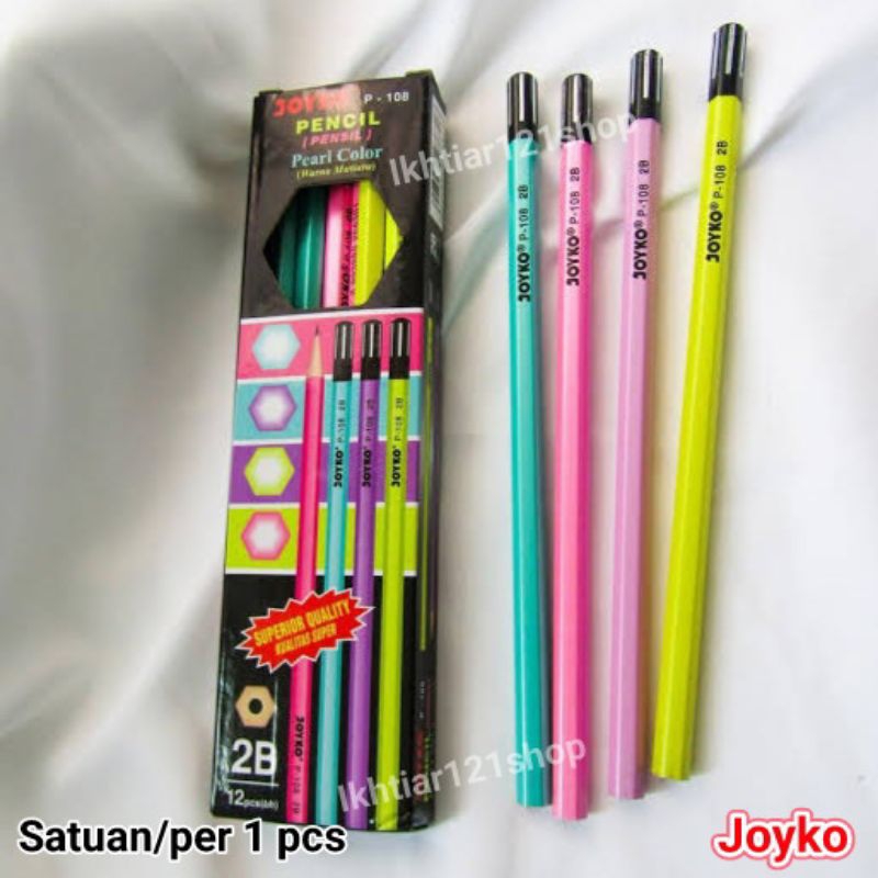 

Satuan Grosir Pensil/Pencil 2B Joyko P-108 Mutiara Murah Berkualitas