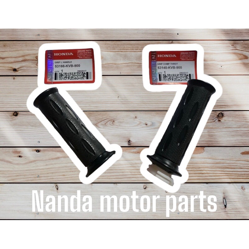 Sepasang HandGrip Hand Grip Karet Stang Beat FI ESP Pop Street Deluxe Scoopy FI Blade Spacy FI Genio