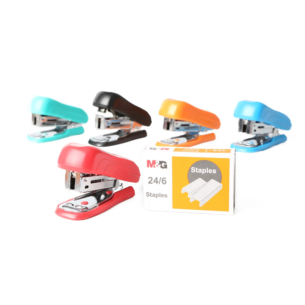 

M&G Mini Colorful Stapler 500pcs Staples Include ABS92701 Cekrekan/Pengokot