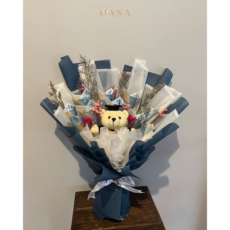 Graduation Bouquet - Uang dan Boneka