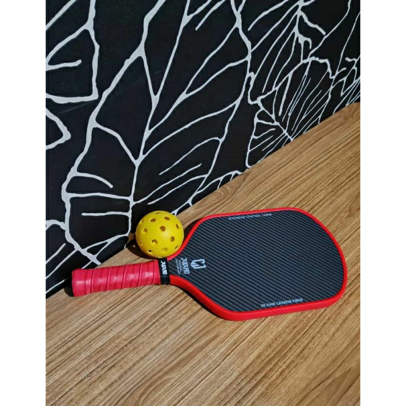 PROMO!!!!! BARU!!!!! Juciao pickleball paddle 16mm 3K raw carbon surface with high power and control