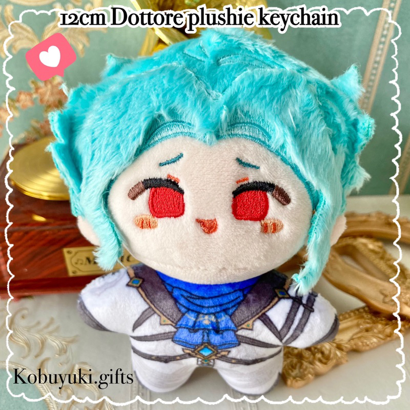 [ ready] il Dottore 12cm Plushie Keychain Doll Fatui Harbingers zandik plush boneka gantungan kunci 