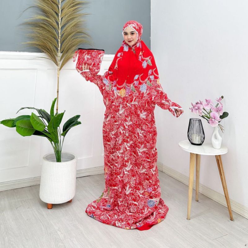 Mukena batik lajuran terbaru