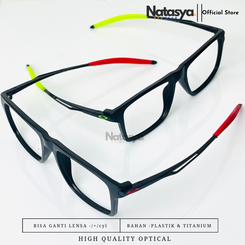 Natasya eyewear-Frame Kacamata Sporty OX8177 Pria Premium-Kacamata Minus Antiradiasi Blueray Photocr