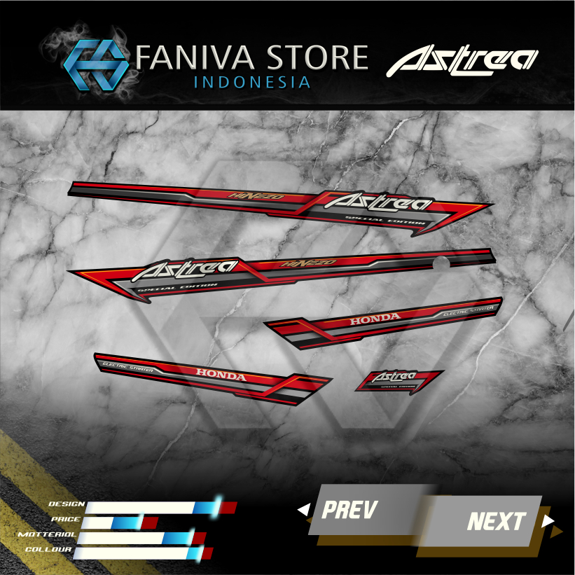 STRIPING ASTREA GRAND / STRIPING ASTREA BULUS / STRIPING GRAND BULUS