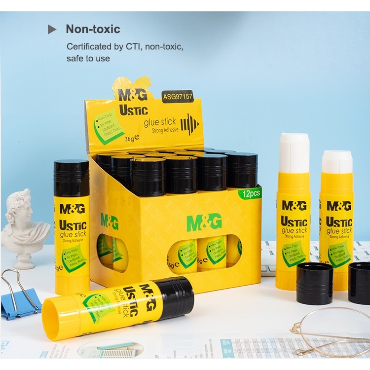 

M&G Ustic Glue Stick Strong Adhesive PVA Lem Stick M&G ASG97126 Lem Stick Serbaguna - 9 Gram