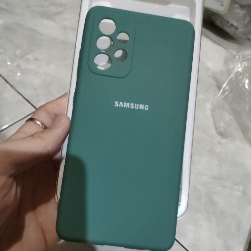 case samsung a52 silicone cover green