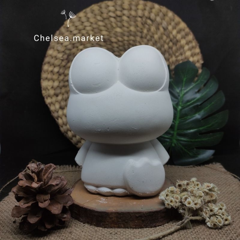 patung gypsum lukis 3D Keropi