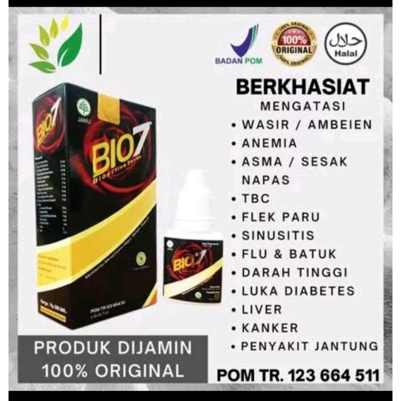 BIO7 JAMU TETES HERBAL 100% original