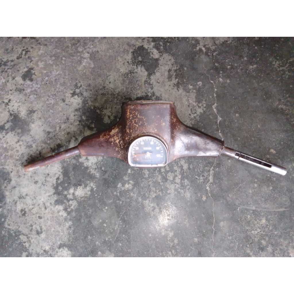 Batok Kepala Atas Set Spido Speedometer Stang Yamaha V75 V 75 Original