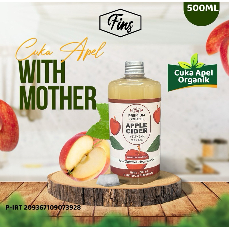 

Cuka Apel 500ml Apple Cider Vinegar Premium Cuka Apel Organik With The Mother Untuk Diet