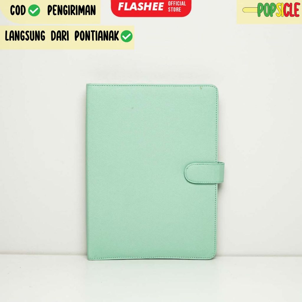 

Binder Polos Flashee A5 Ring 20 Warna Tosca Cover Binder Organizer A5 Berkualitas