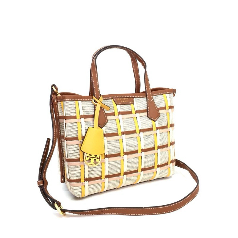 TB Perry Canvas Small Triple-Compartment Tote