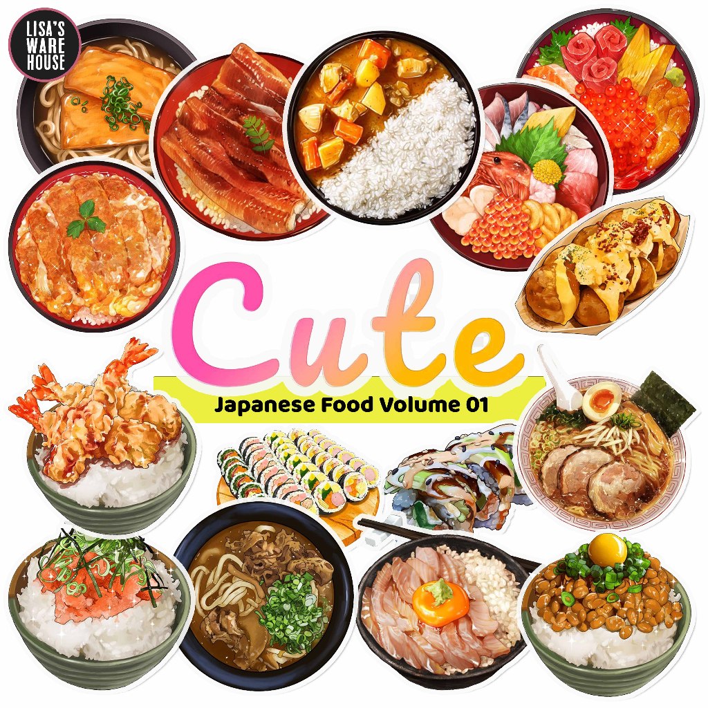 

Sticker Japanese Food Volume 01