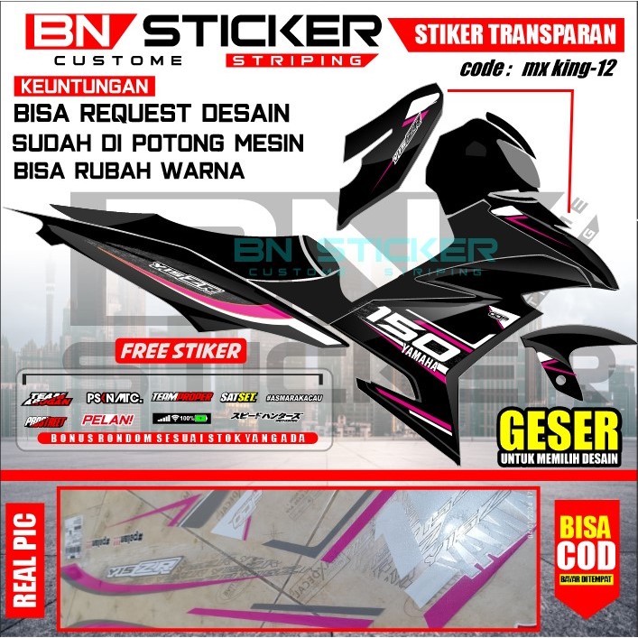 STIKER MX KING STRIPING MX KING 150 STRIPING MX KING TRANSPARAN STRIPING MX KING VARIASI STRIPING MX