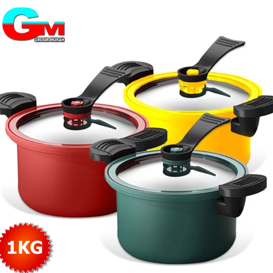 MGC Panci Presto Teflon Totipotent Micro Pressure Cooker Pot 35L Anti Lengket