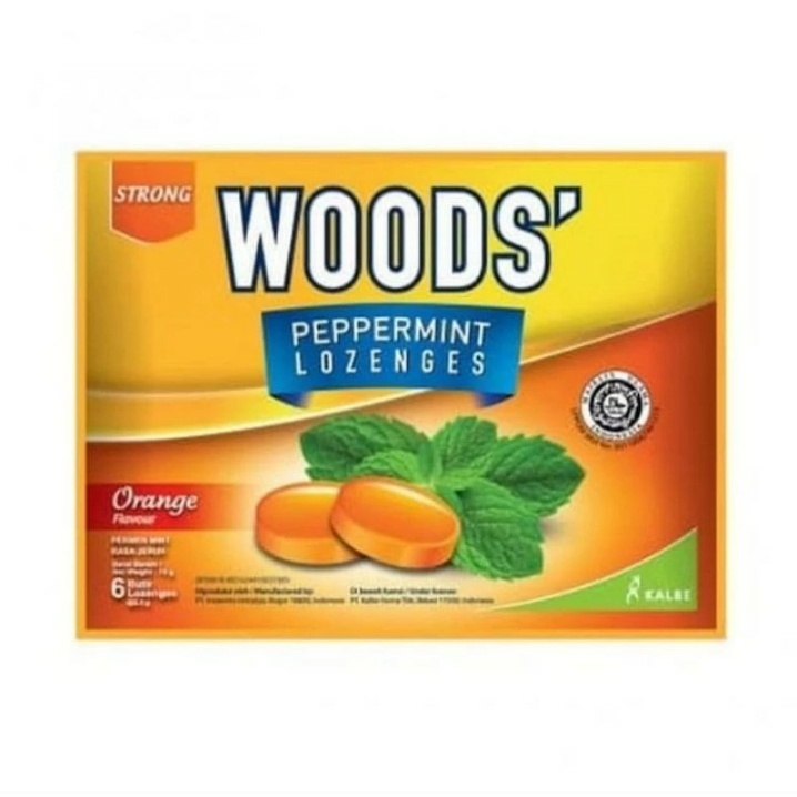 

Woods Peppermint Lozenges Orange Vit C 15 gr