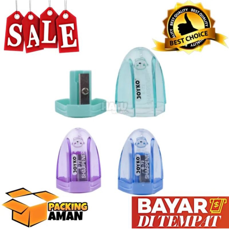 

(BISA COD) PROMO 1 Pcs Rautan Pensil / Serutan / Sharpener Joyko B-72 Murah