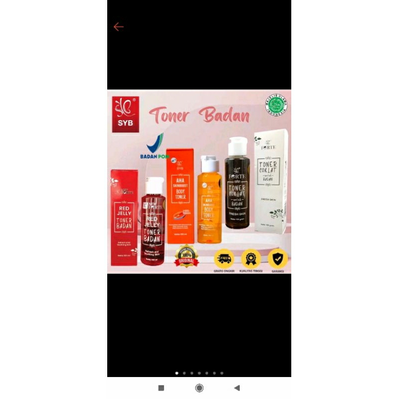 Red  Jelly Toner Badan