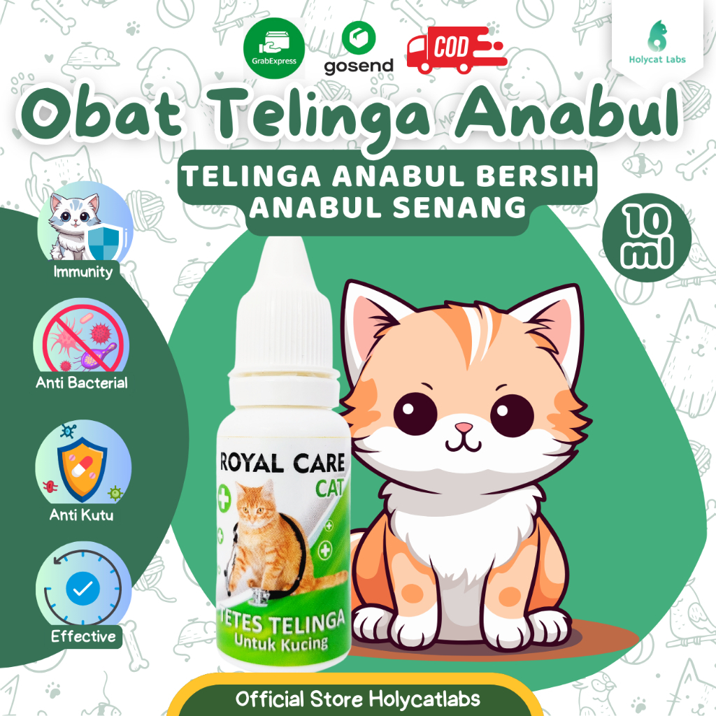 Telinga Royal care obat telinga kucing 10ml