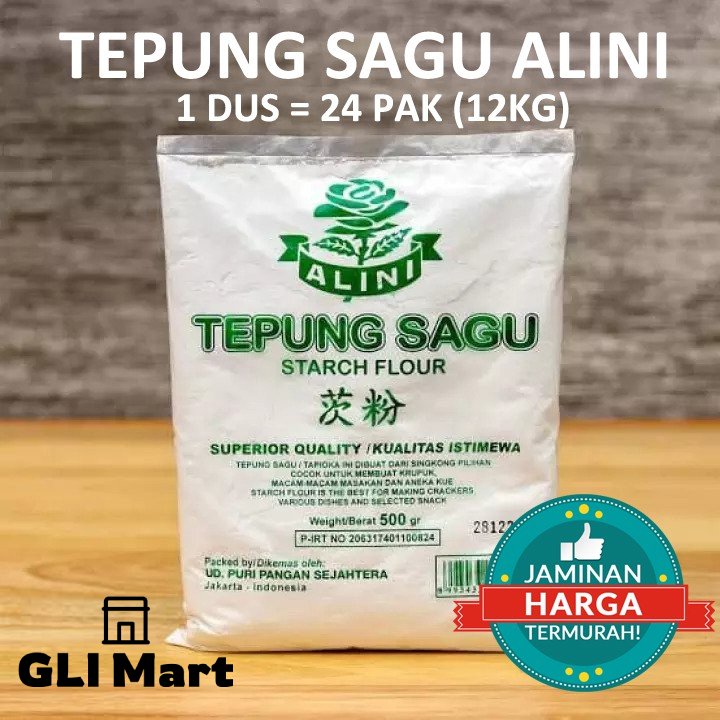 

TEPUNG SAGU ALINI 500 g gr gram HIJAU gluten free 1/2 kg