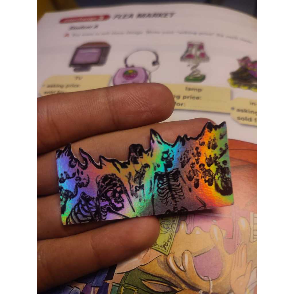 

Sticker Burning Skeletons Anime Berserk Hologram