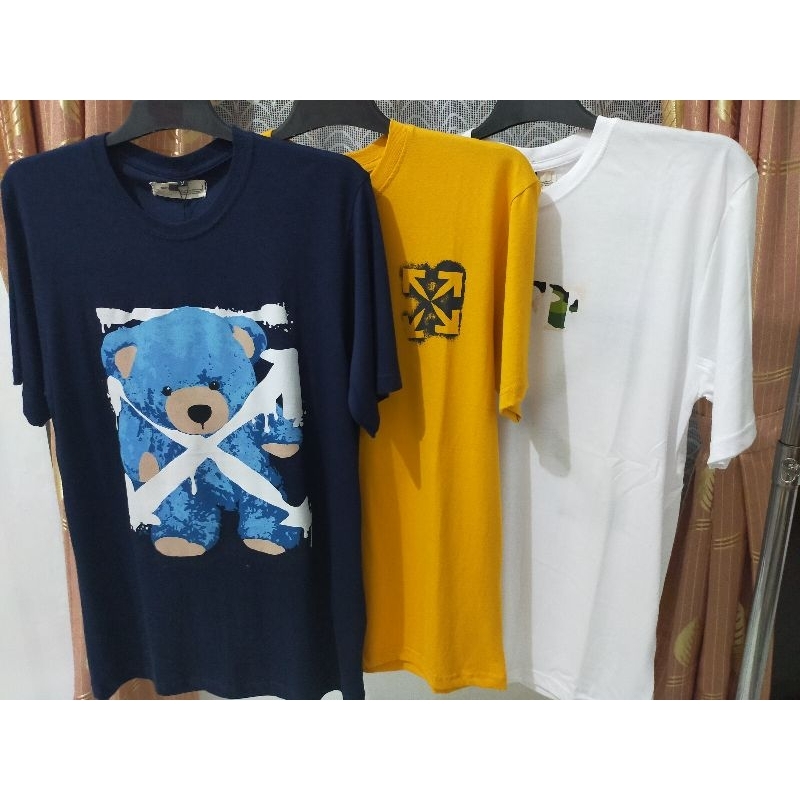 KAOS BRANDED SISA EKSPOR/KAOS BRANDED/KAOS SISA EKSPOR MERK OFF WHITE